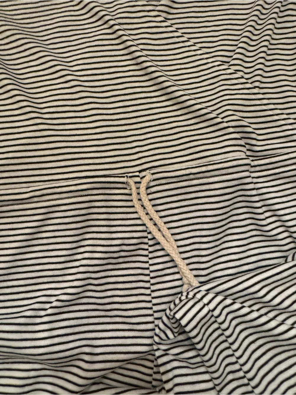 0067 Double Zero Black & White Striped Top - Picture 6 of 6